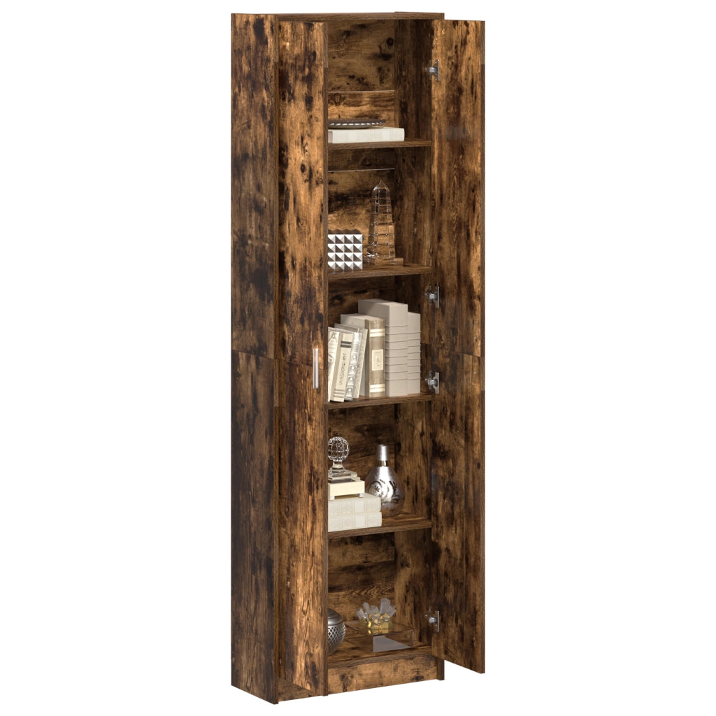 Armadio Rovere Affumicato 55x25x189 cm Legno Ingegnerizzato