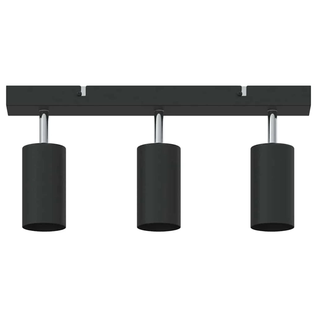 Faretto da soffitto moderno orientabile 38 x 5,5 x 16,5 cm metallo nero 02_0058305