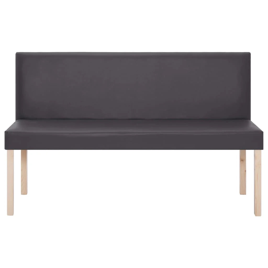 Panca 139,5 x 54 x 85,5 cm in similpelle grigia 02_0010990