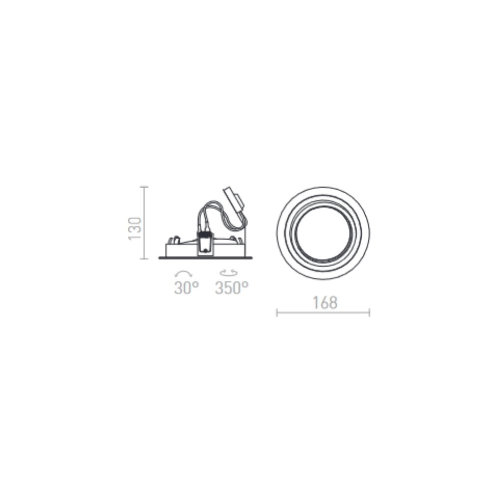 Faretto PASADENA G53 R I bianco 12V G53 50W