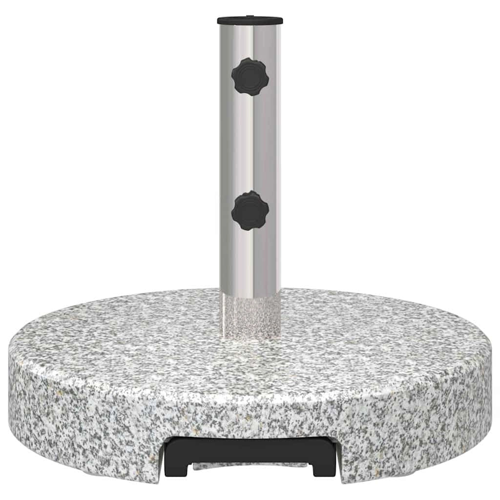 Base per ombrellone dal design moderno con ruote 45 x 45 x 37,5 cm in granito grigio 02_0058508