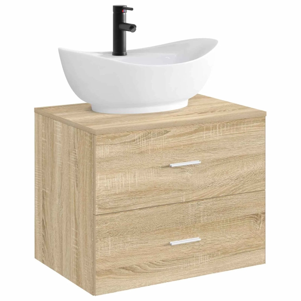 Lavabo da bagno Nero Opaco 59 x 35 x 21 cm Metallo CFW8944865