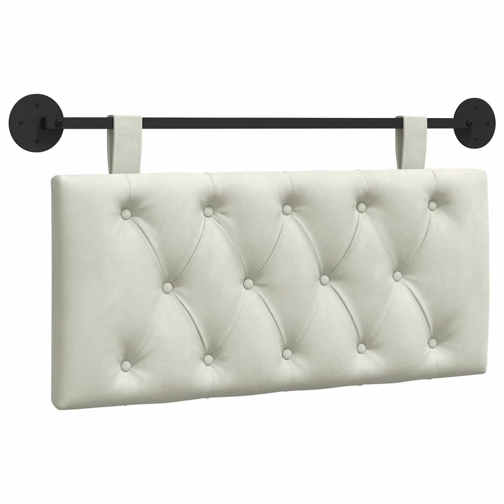 Testiera sospesa Con luce LED Crema Velluto
