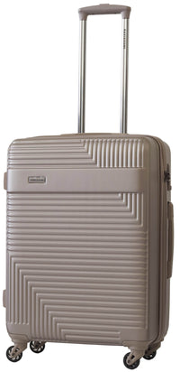 Trolley Valigia Media Rigida in ABS 4 Ruote TSA Ravizzoni Long Island Beige