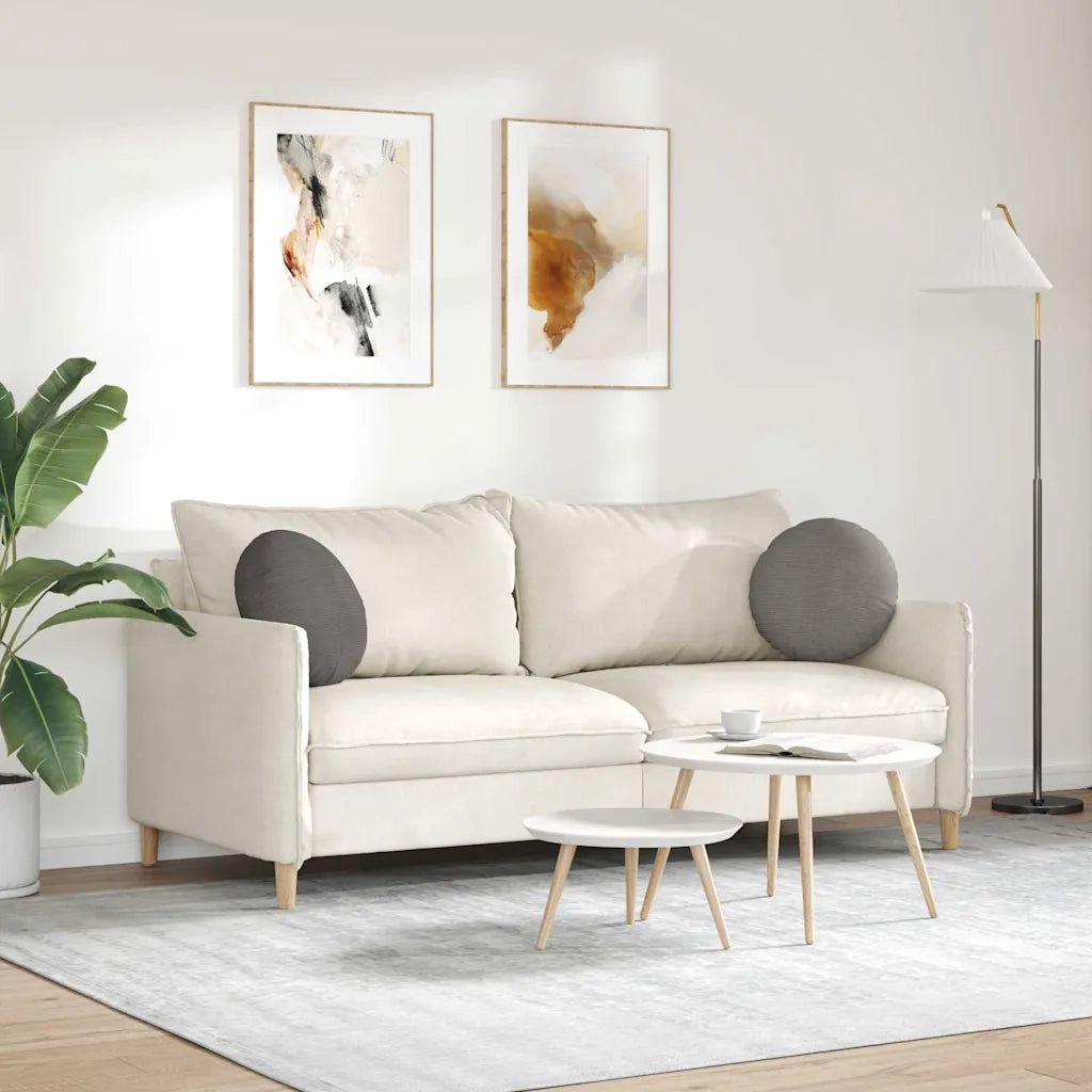 Cuscini per Seduta 2 pz | Cuscini per sedie Grigio chiaro ? 40 cm Tessuto in Cords