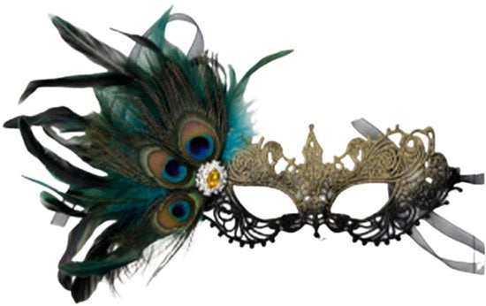 Maschere per adulti, 1 pezzo, lato, maschera veneziana per donne, maschera a quattro volti, adatta per carnevale, ballo in maschera, abiti da sera e ballo di fine anno