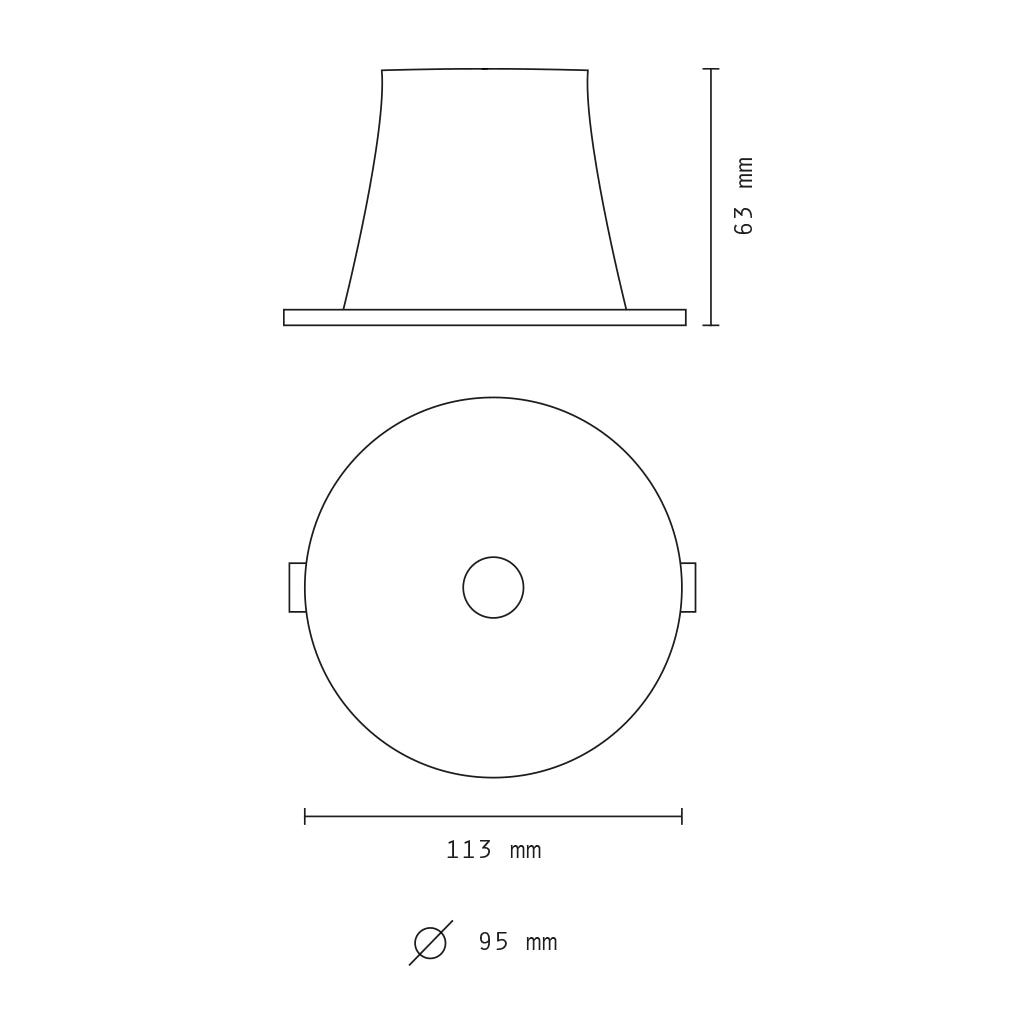 Faretto da incasso non orientabile bianco 5w 6000K luce fredda