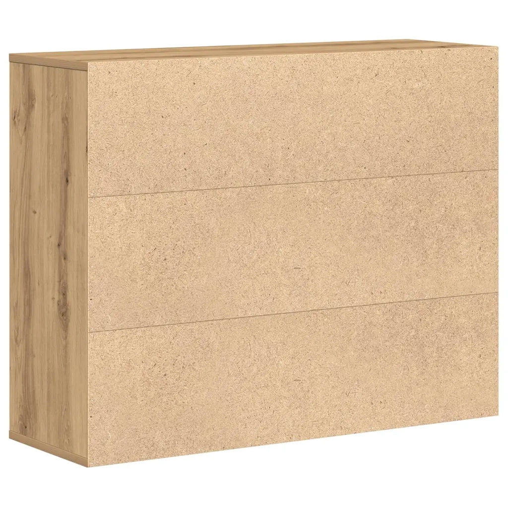 Credenza Rovere Artigianale 88x30x70 cm in Legno Multistrato 861141