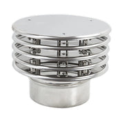 TERMINALE INOX A LAMELLA D  8 CM- 2,0 pz