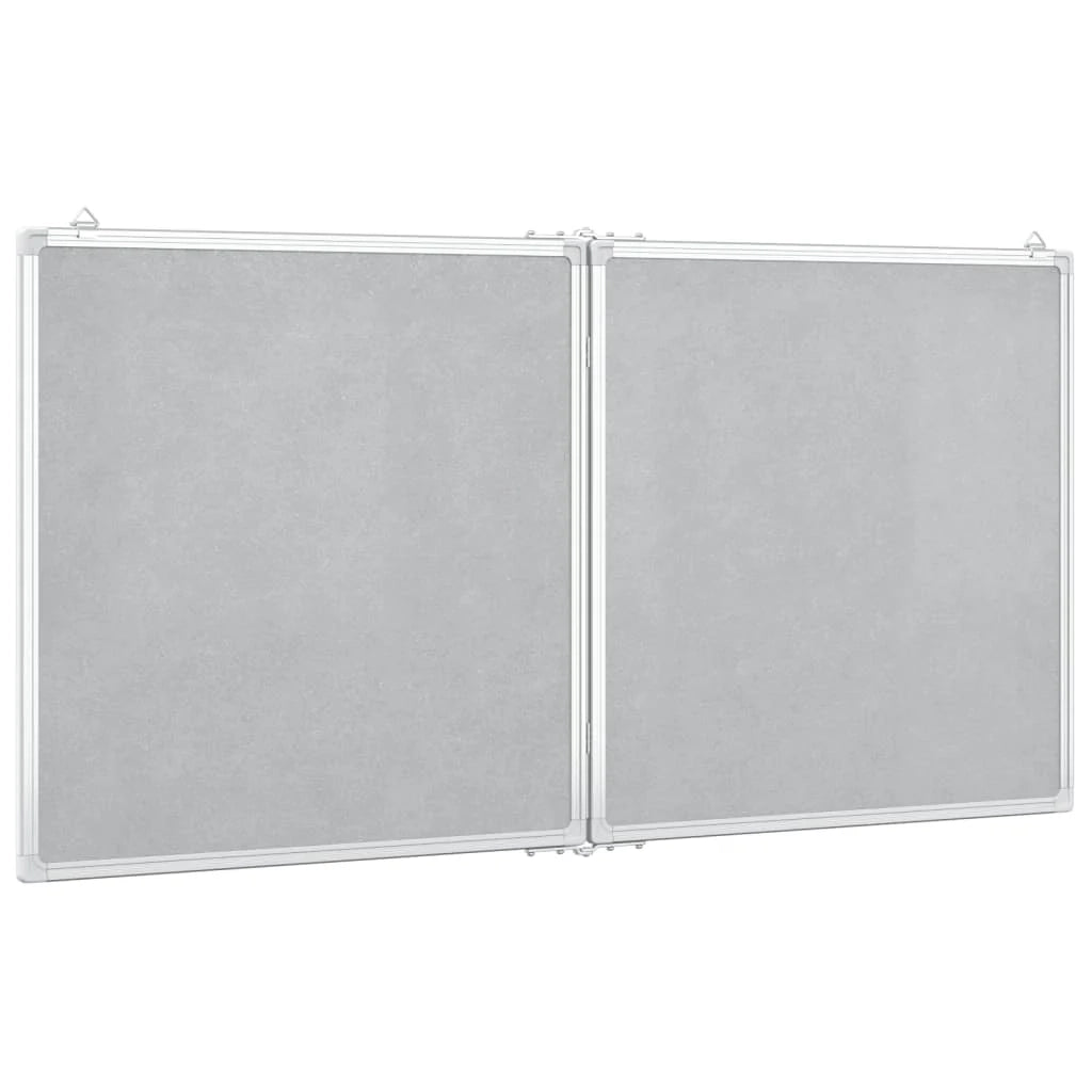 Lavagna magnetica pannello di scrittura per scuola casa ufficio pieghevole 120 x 60 x 1,7 cm alluminio 02_0045518