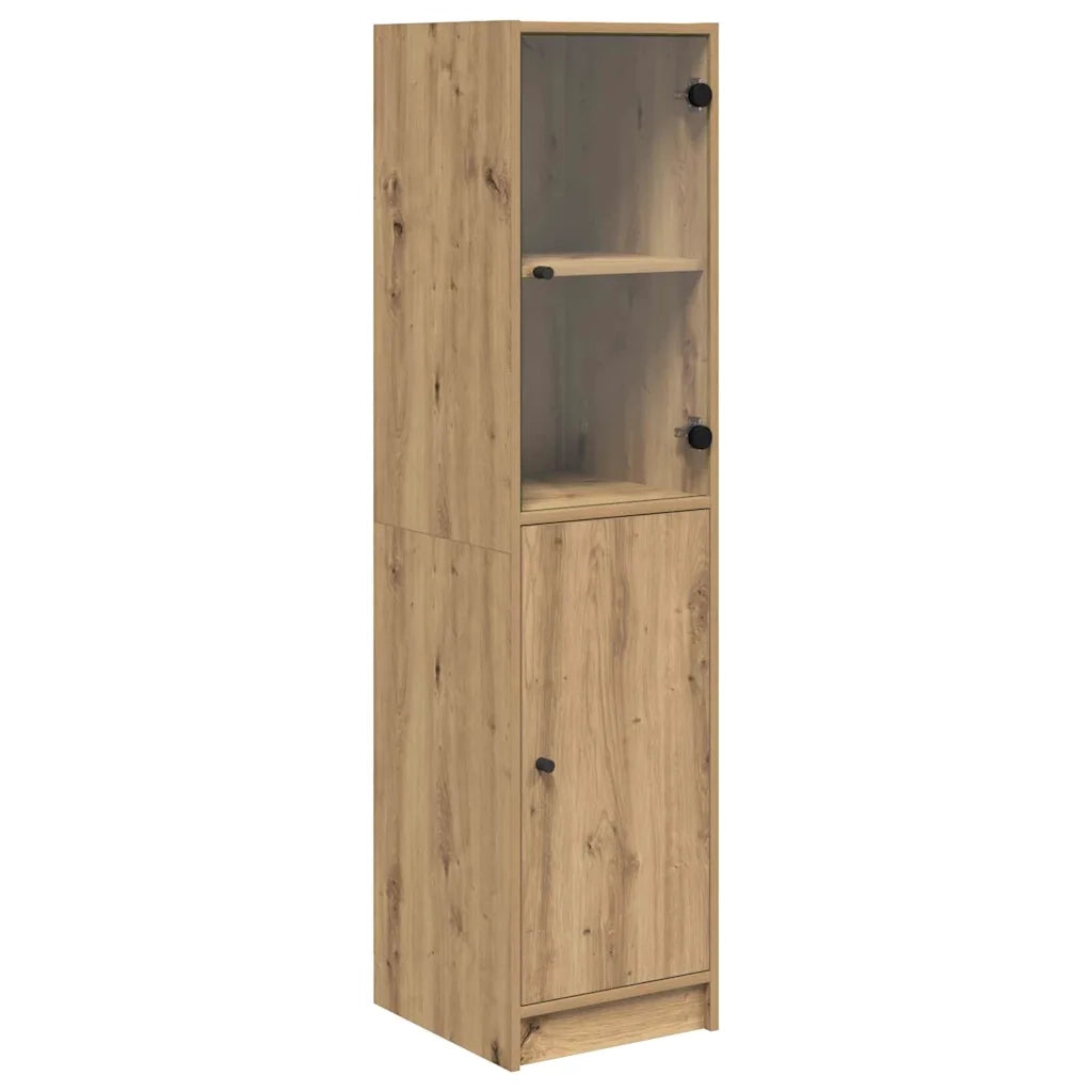 Credenza | Madia | Buffet da pranzo | Armadio da pranzo Rovere artigianale 35 x 37 x 142 cm Legno multistrato