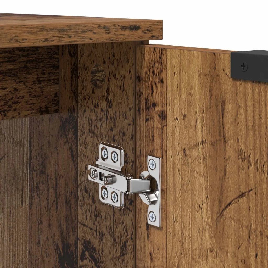 Mobile da Bagno con porta Legno vecchio 64,5 x 33,5 x 59 cm