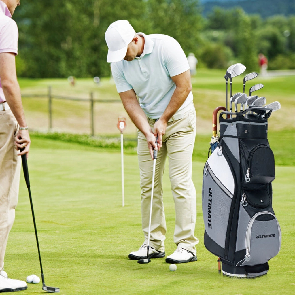 Borsa da golf con 14 divisori borsa termica tasca impermeabile per oggetti di valore, Borsa per carrello da golf
