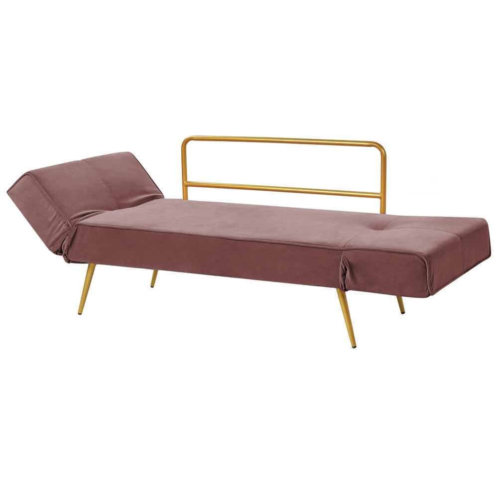Divano letto in velluto Rosa Braccioli regolabili Soggiorno Letto Minimalista