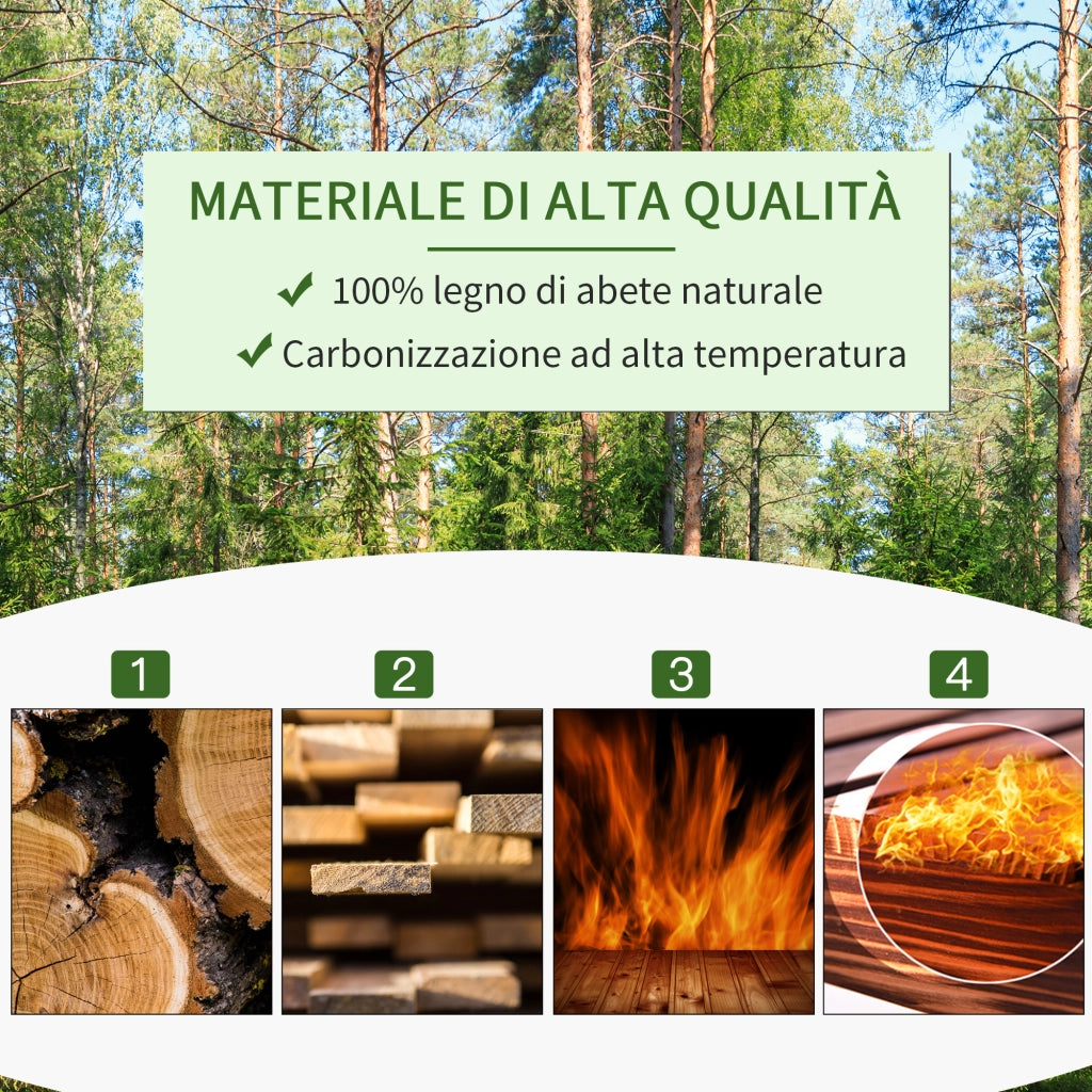 Scaffale Porta Piante 3 Ripiani Legno Abete ¨C zephmum ¨C 80x40x148 cm