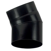 Curva 30 DN 150 smaltato verniciato 600 gradi per stufa a legna tubo nero acciaio CE Made in Italy