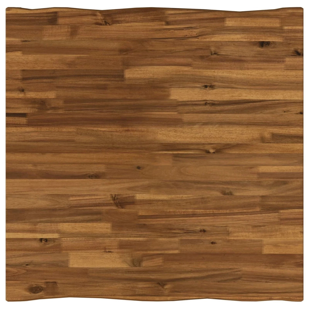 80 x 80 x 75 cm Legno di Acacia Massello Naturale e Caffè 938699