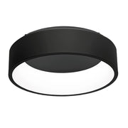 CHOPIN - Plafoniera Tonda a LED 36W, 3000K, Luce Calda, Struttura in Metallo Nero, Diffusore in Metacrilato, IP20 - Rossini Group