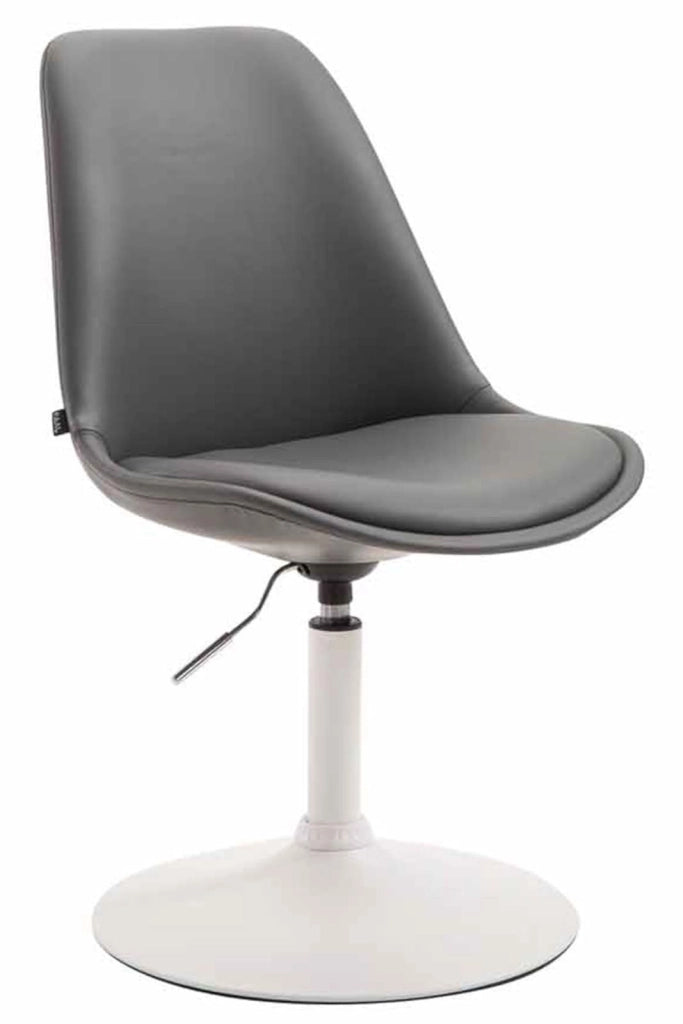 Set di 4 sedie da pranzo Maverick in ecopelle grigio,bianco