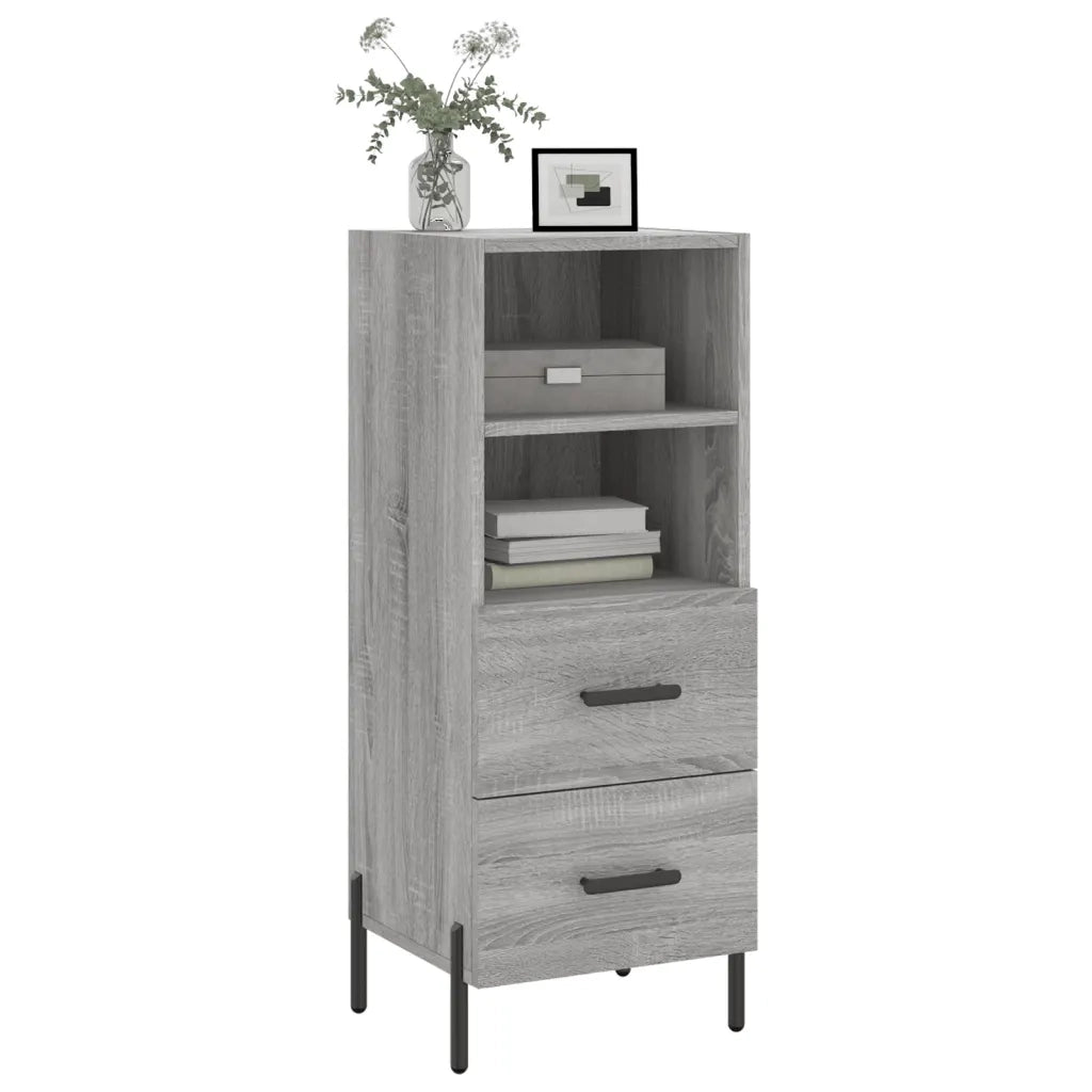Credenza Grigio Sonoma 34,5x34x90 cm in Legno Multistrato 828682
