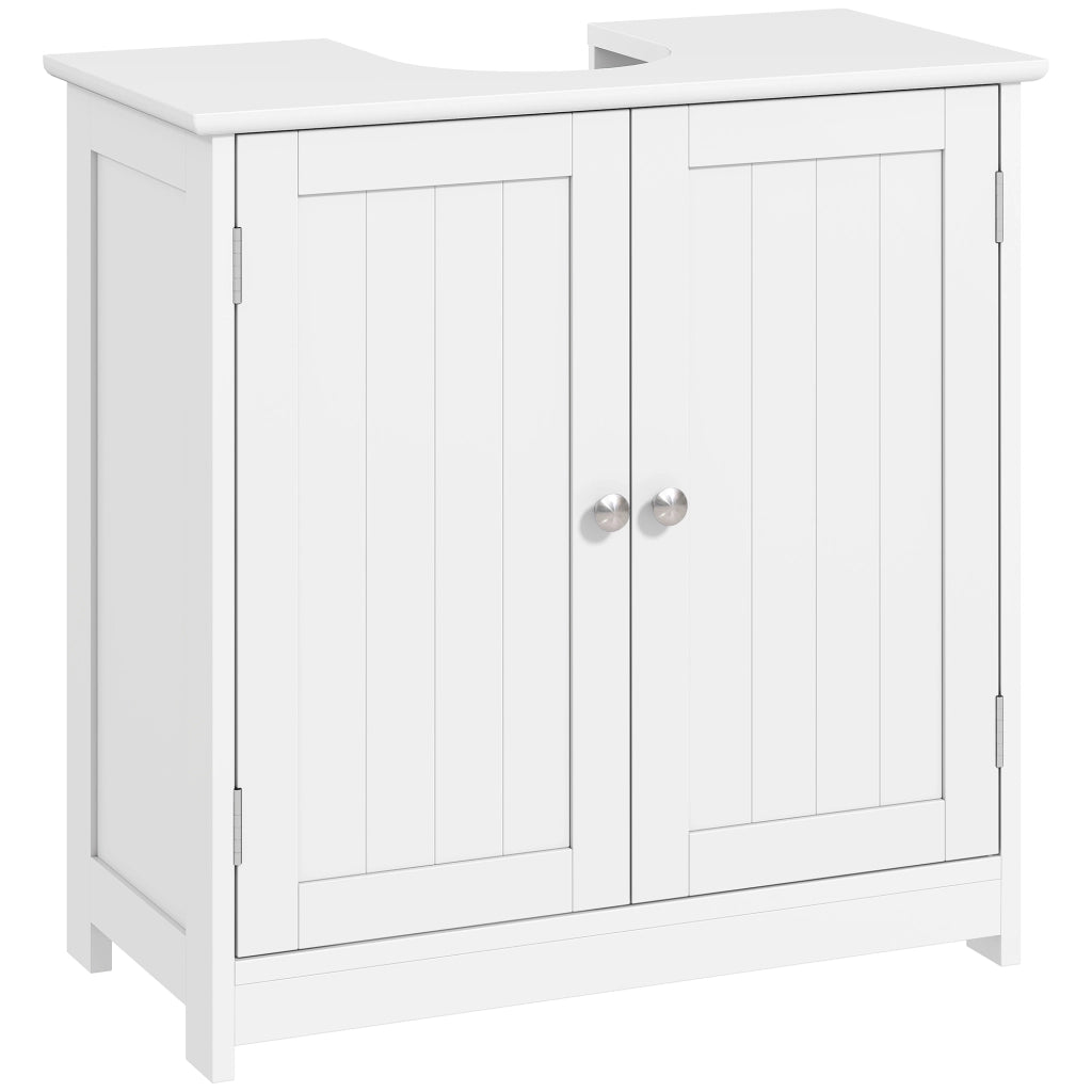 Mobile da bagno sottolavabo ¨C zephmum ¨C bianco legno 60x30x60 cm
