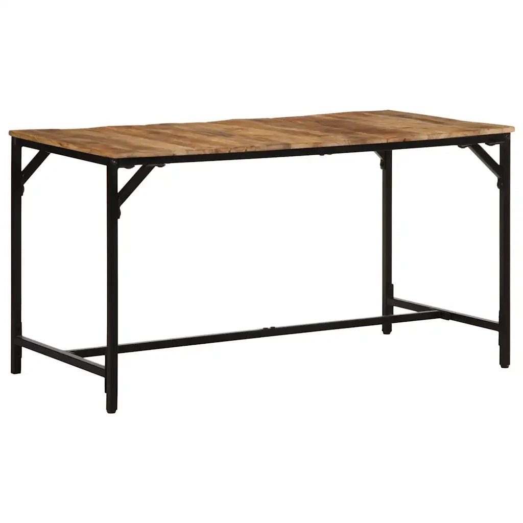 vidaXL Tavolo da Pranzo 140x70x75 cm in Legno Massello di Mango Grezzo