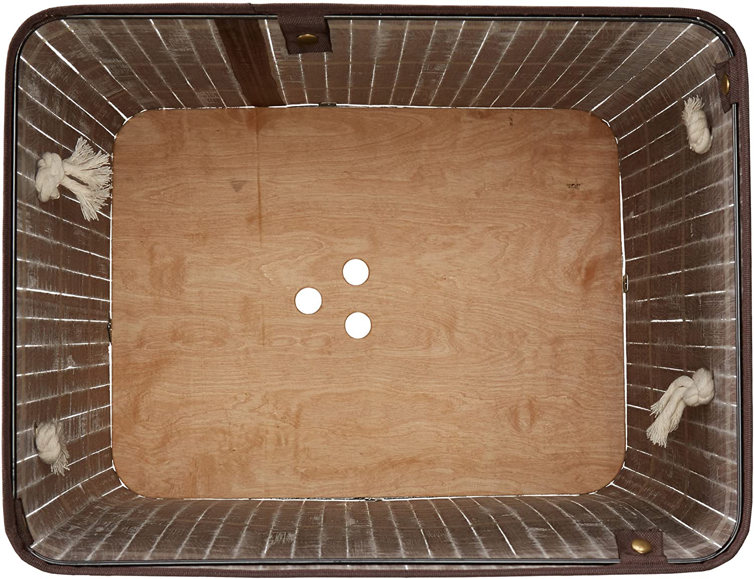 Portabiancheria rettangolare con sacco in cotone 65,5 cm marrone bambù 13_0001905_6