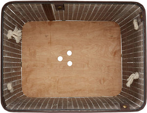 Portabiancheria rettangolare con sacco in cotone 65,5 cm marrone bambù 13_0001905_6