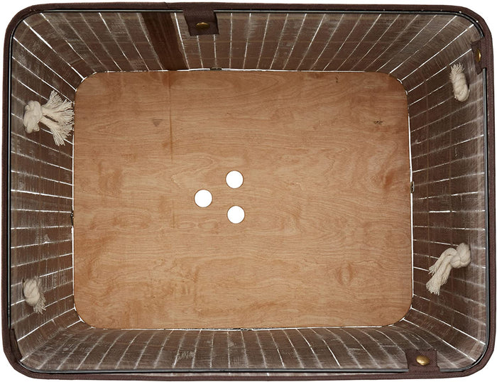 Portabiancheria rettangolare con sacco in cotone 65,5 cm marrone bambù 13_0001905_6