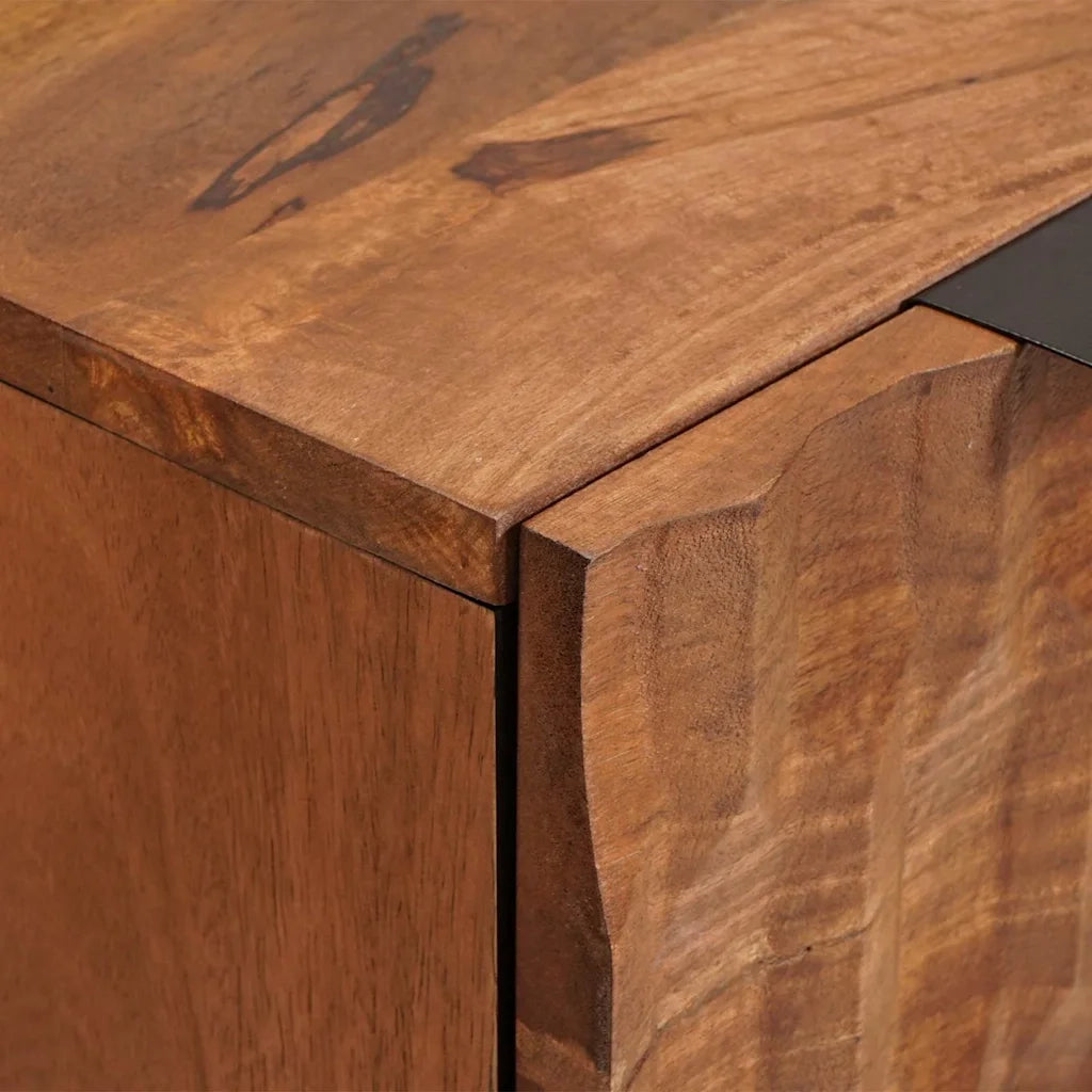 Credenza-Buffet-Armadio da cucina Finitura Marrone Acacia 60 x 33,5 x 75 cm 673660