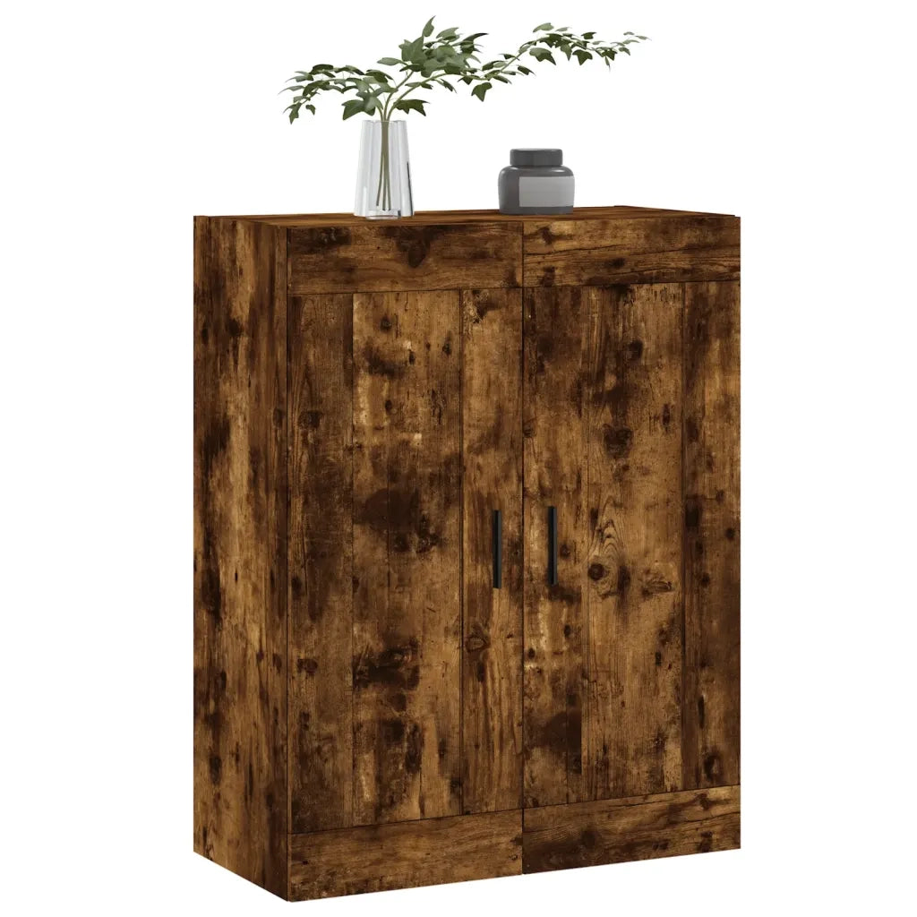Mobile a Parete Rovere Fumo 69,5x34x90 cm in Legno Multistrato 830401