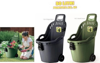 CARRIOLA MULTIUSO HELPY CART PORTATA 60KG - CAPACITA' 50LT