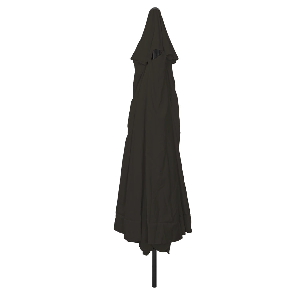 Ombrellone da Giardino  Ã¸395x245 cm Nero