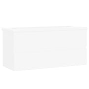 Mobile con Lavabo Integrato-Armadietto da bagno Bianco in Legno Multistrato 828082