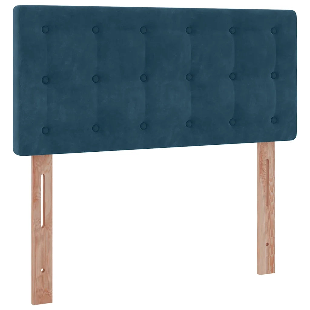 Struttura Letto Pouf con Materasso 90x190 cm in Velluto 3311889