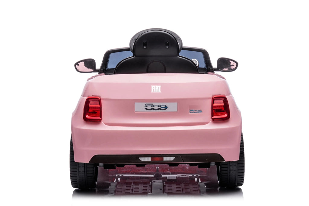 Macchina Elettrica per Bambini Licenza Fiat 500 12V con Telecomando Rosa