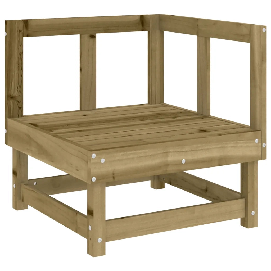 Salotto da Giardino-Set Salotto da Giardino 3 pz in Legno Impregnato di Pino 574596