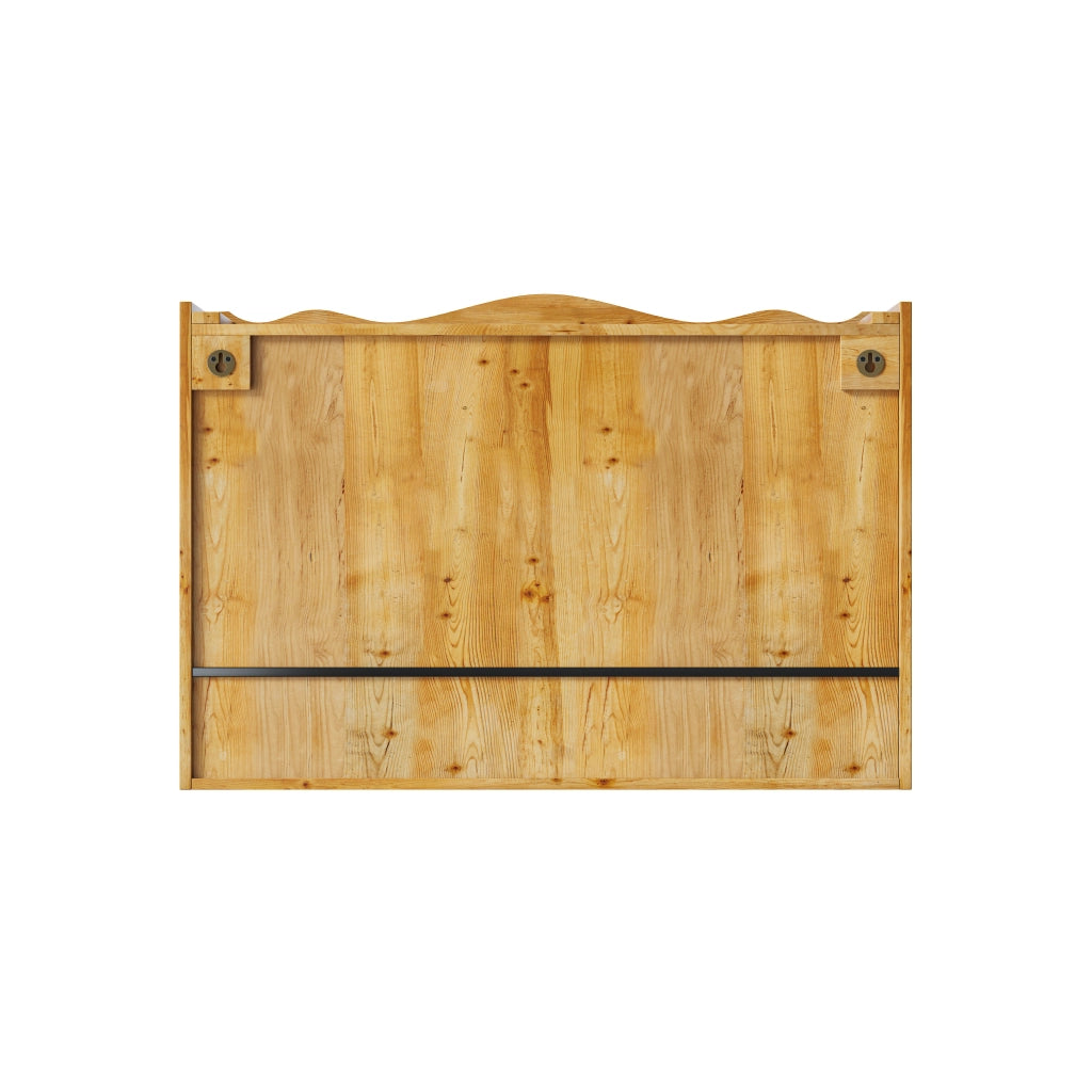 Armadietto pensile con 2 Ante Scorrevoli e 3 Ripiani Rimovibili per Bagno in Legno Massello e Vetro 90 × 20 × 60 cm Naturale
