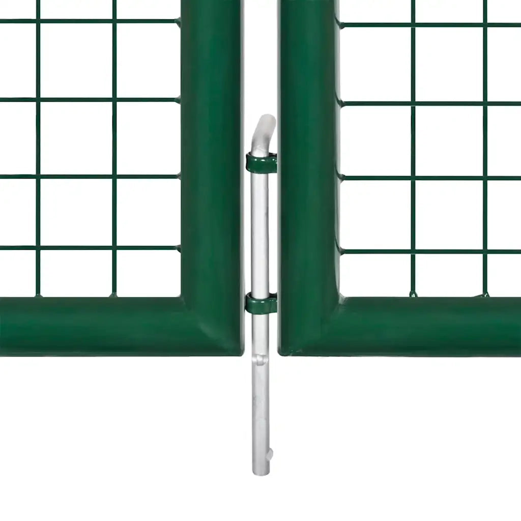 Cancello di Recinzione in Acciaio 350x100 cm Verde cod mxl 41195