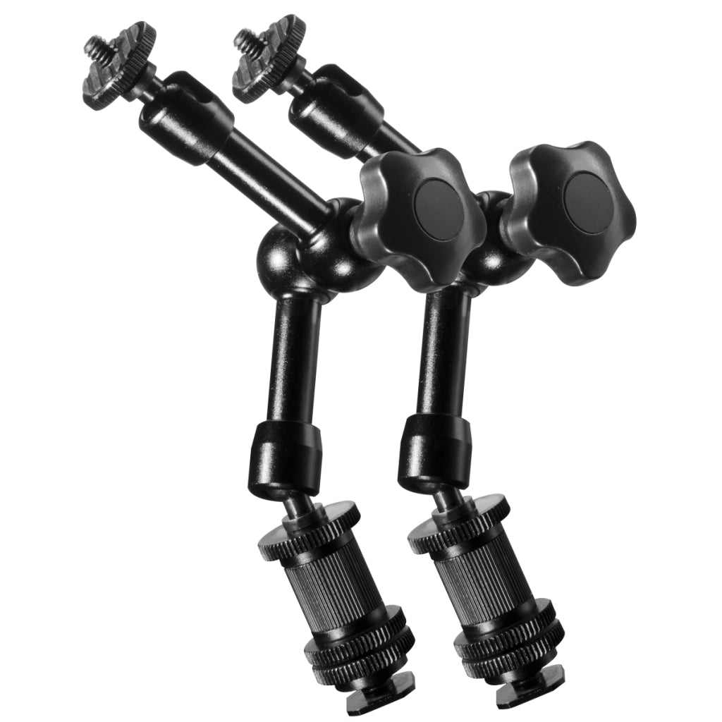 Walimex Pro 20370 Braccio girevole Magic DSLR braccio articolato/braccio di estensione (18 cm, set di 2) per treppiedi video, rig e dolly