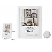Trade Shop - Cornice Per Foto Fotografie Quadri Tele Poster Portafoto 30 X 40 Cm Bianca 63151 -
