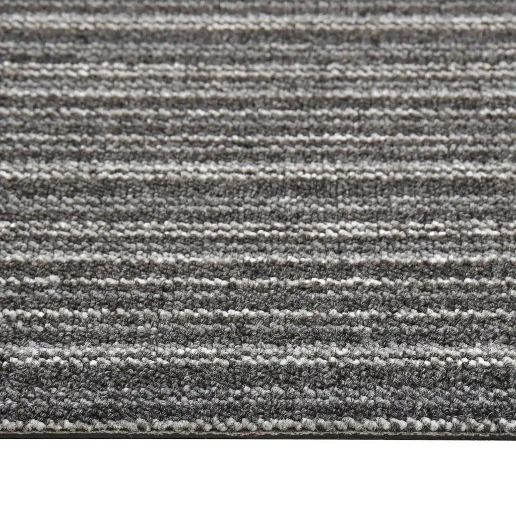 Tappeto 20 pcs Antracite Striato 50 x 50 cm 100% Polipropilene