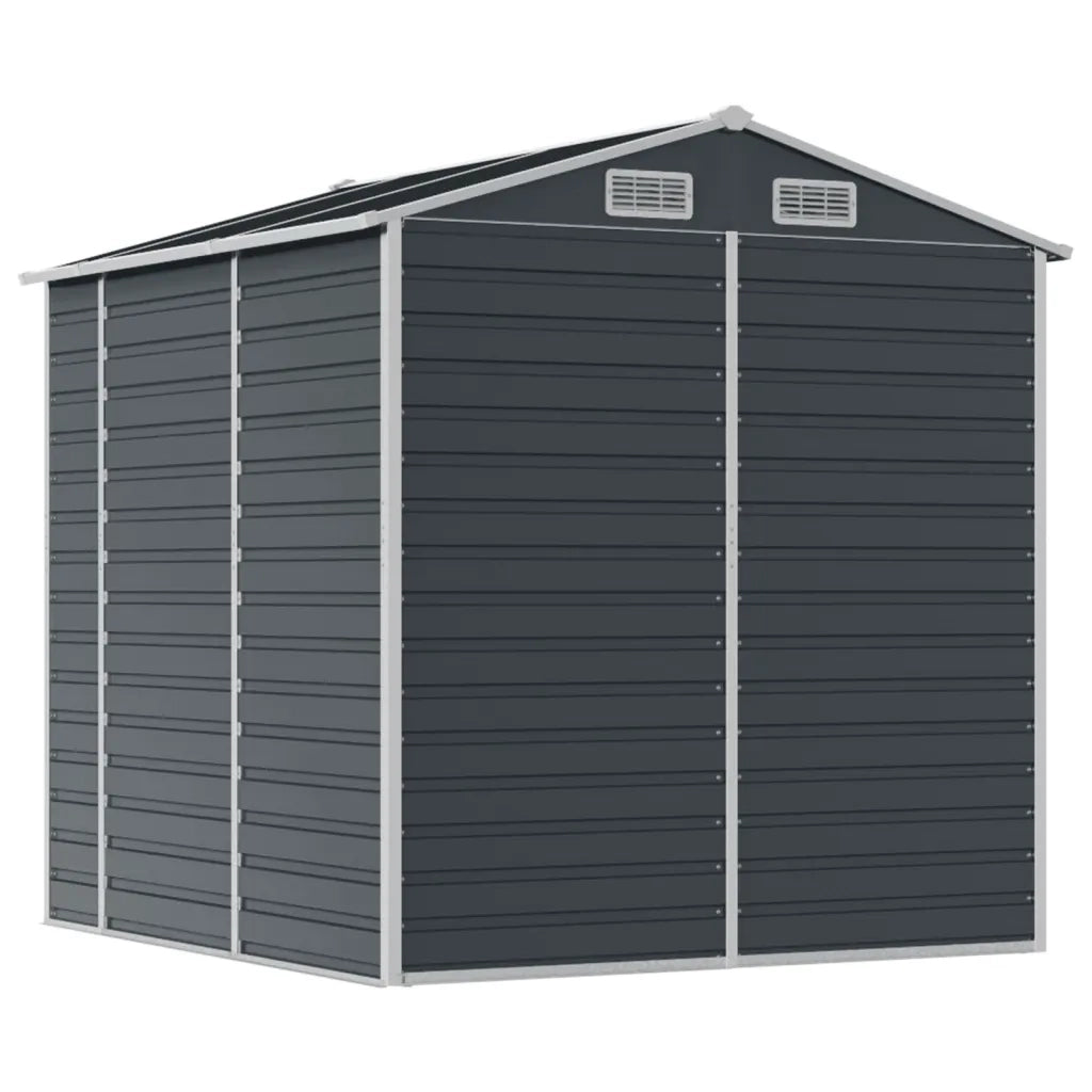 Capanno da Giardino Antracite 191x215x198cm in Acciaio Zincato 3188254