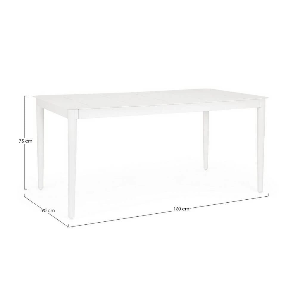 Tavolo da Pranzo in Alluminio Verniciato 160x90 cm - ZANDOR