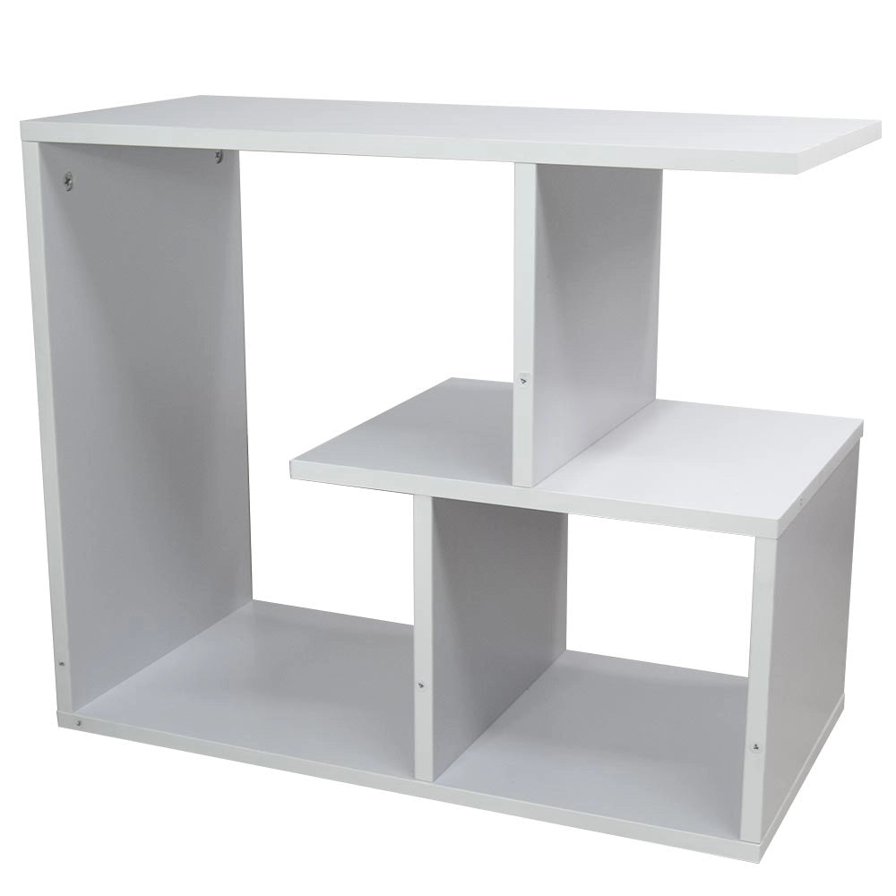 Mobiletto Tavolino Multiuso Design Moderno 5Ripiani 60x30H50cm Salvaspazio Bianco