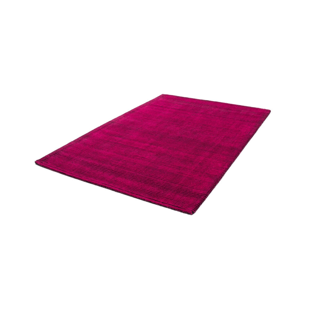 Tappeto moderno Jade in mix di poliestere e cotone rosso