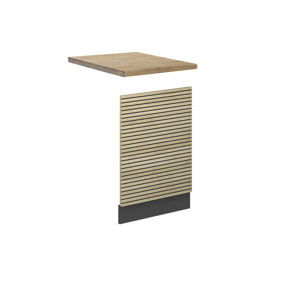 Pannello frontale Fame-Line Pannello in quercia/Antracite 45 cm, PL Rovere Vicco