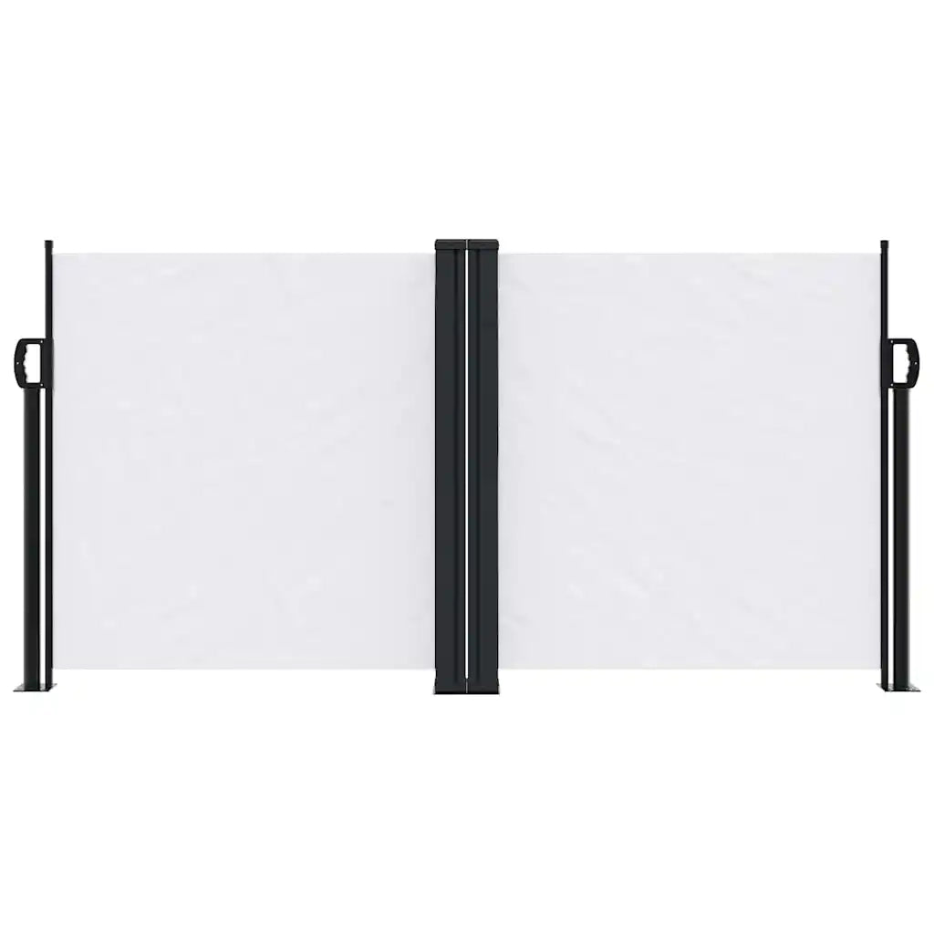 Tenda da Sole Laterale Retrattile Bianca 120x1000 cm