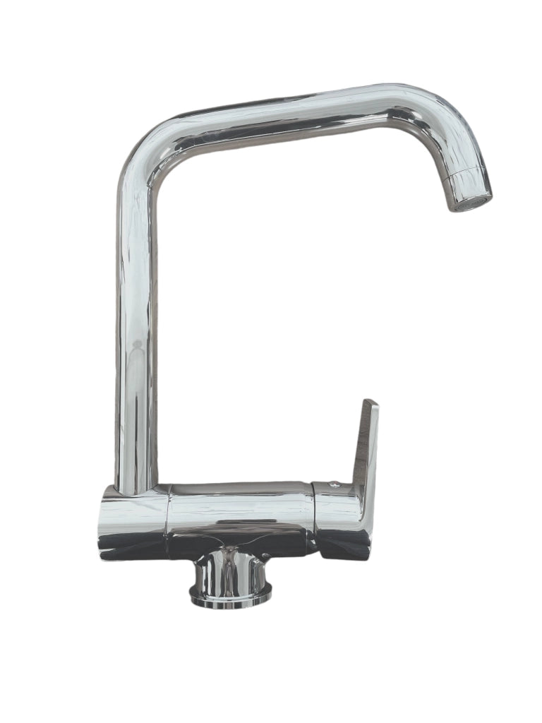 Miscelatore per lavello sottofinestra abbattibile completo
