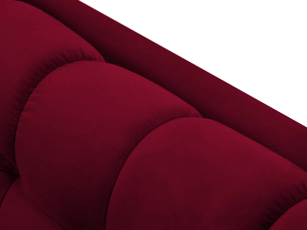 Cosmopolitan Design - Divano "Bali" 3 posti in velluto rosso 